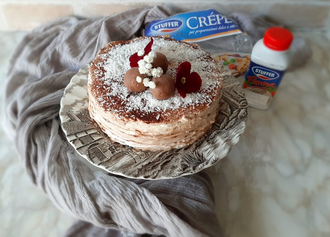 TORTA DI CREPES AL COCCO