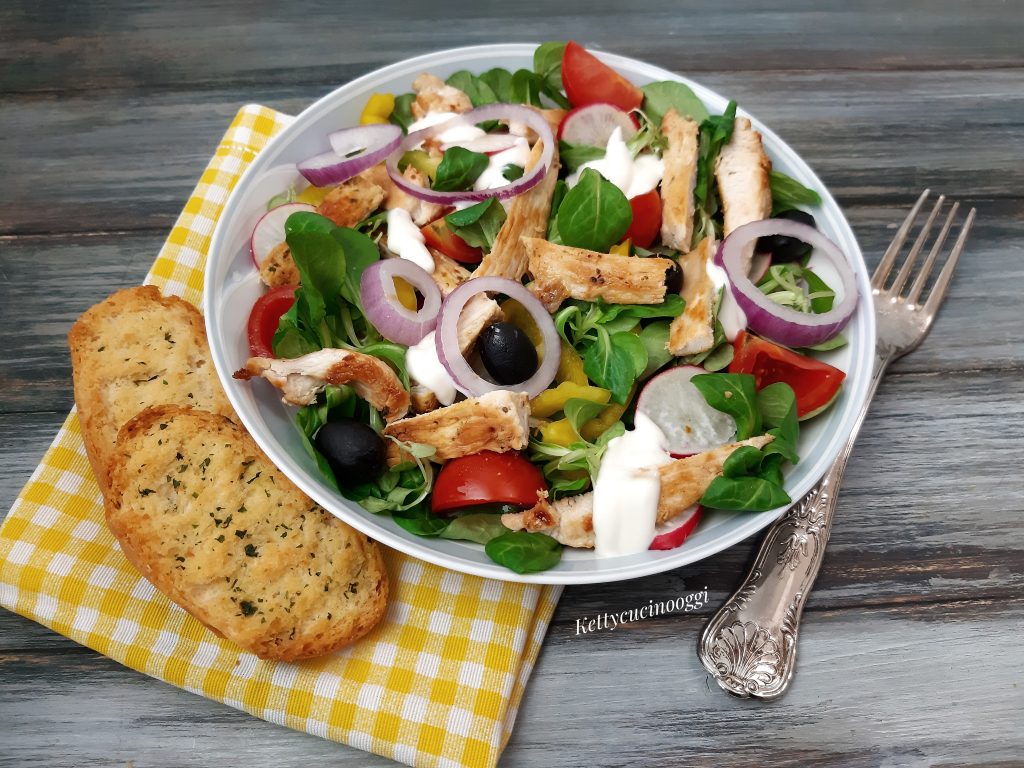 PETTO DI POLLO IN INSALATA ESTIVA - Ketty cucino oggi?