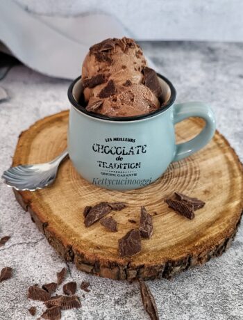 GELATO AL CIOCCOLATO CON GELATIERA