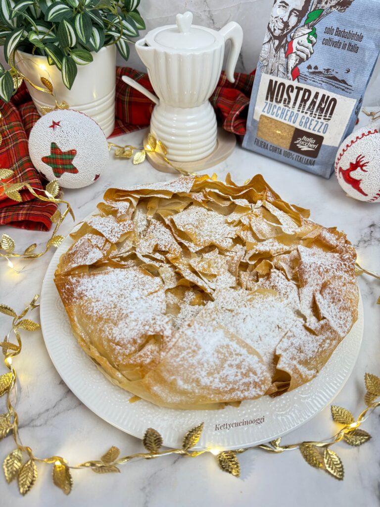 TORTA DI MELE VELOCE CON PASTA FILLO