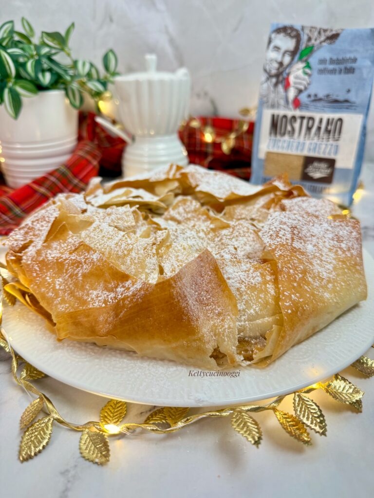 TORTA DI MELE VELOCE CON PASTA FILLO 